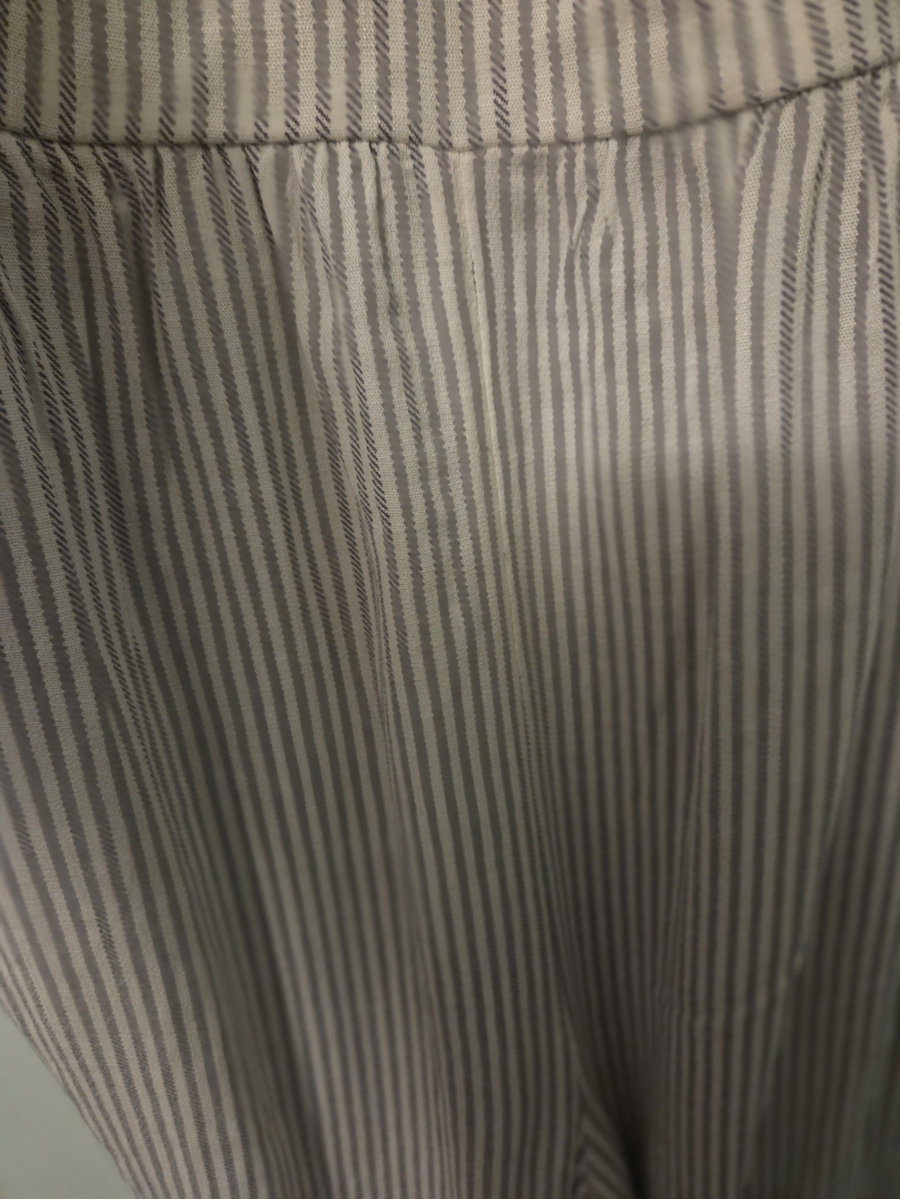 torrid Vertical Stripe A-Line Skirt in White and Gray
